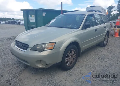 2005 Subaru Outback 2.5I from USA, damaged, VIN 4S4BP61C157354362